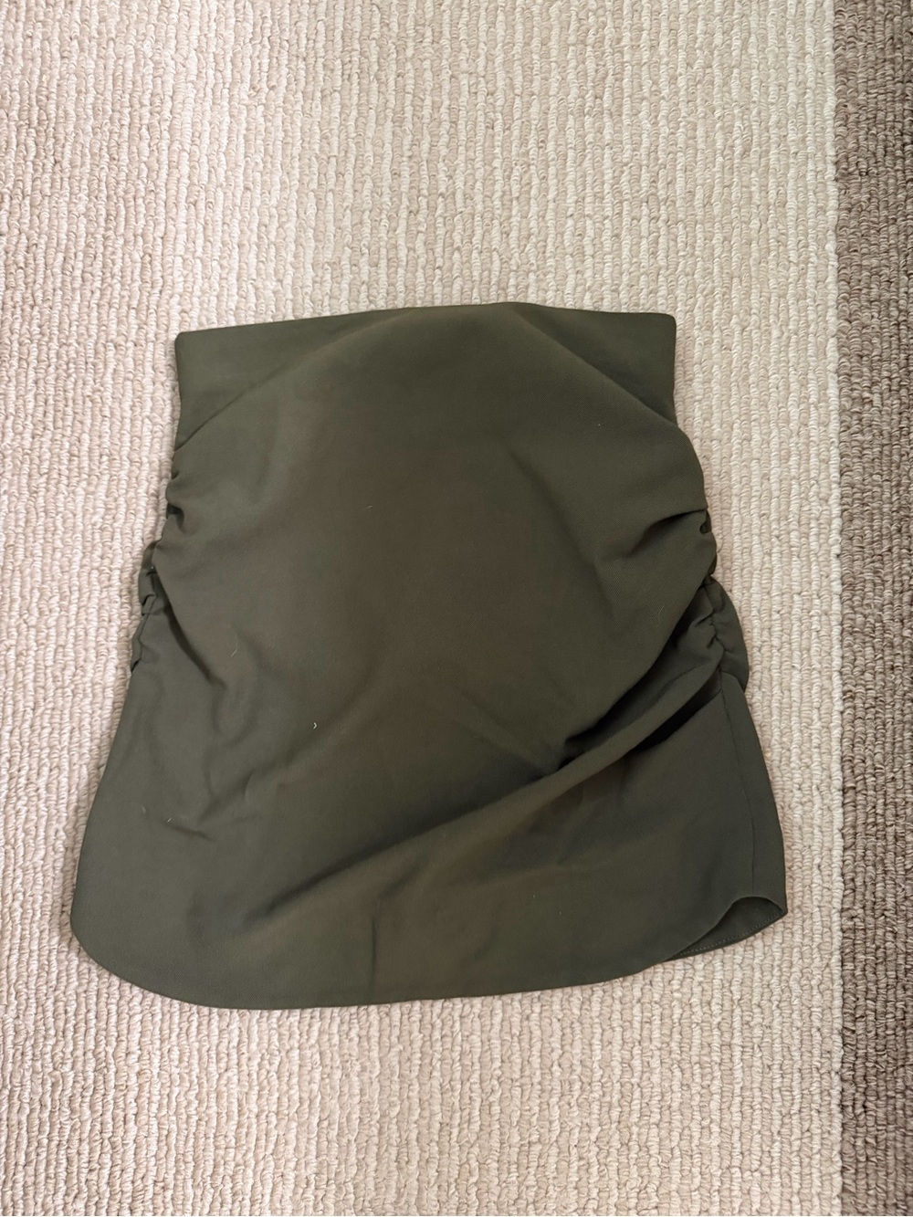 Zara Olive Green Mini Skirt